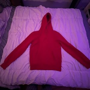 red h&m hoodie